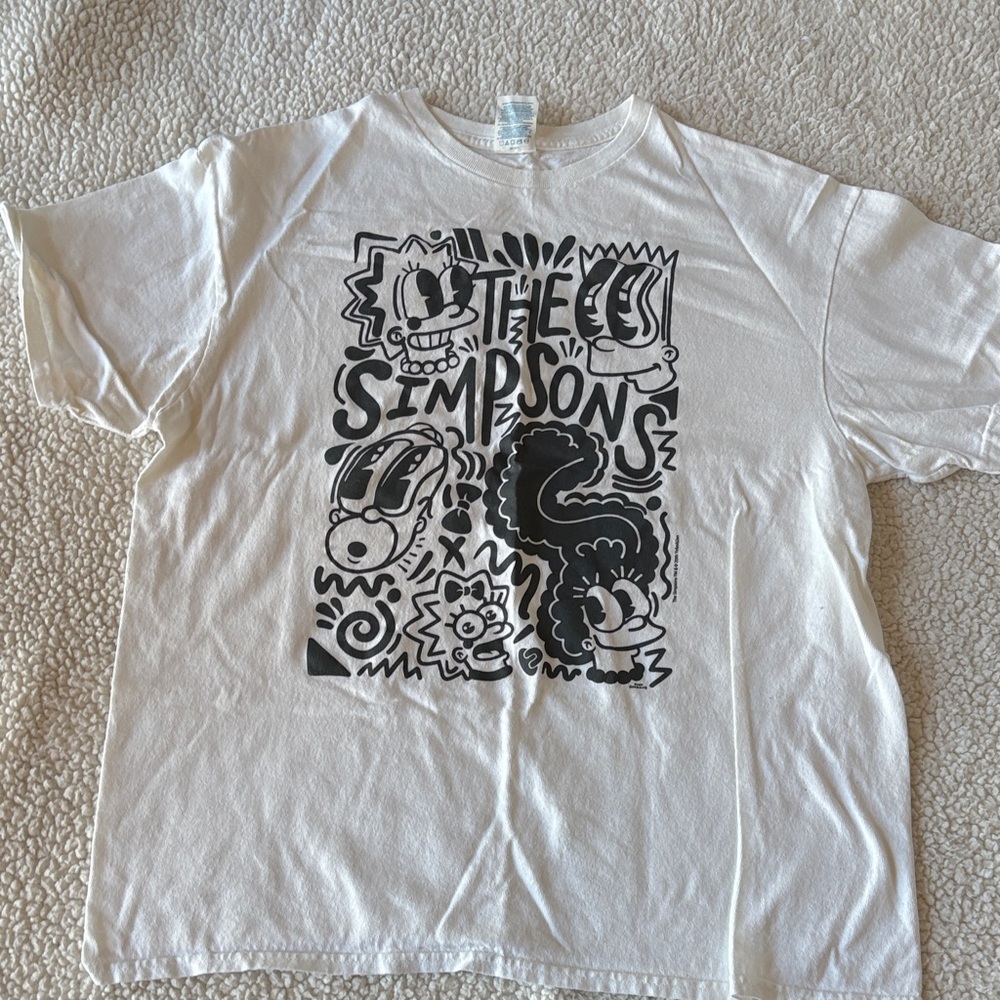 The Simpsons white tshirt